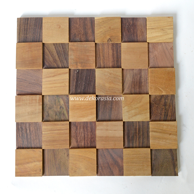 Wood Wall Premium Quality Wall Cladding Cube Mix for Room Interior Decoration - Image 1