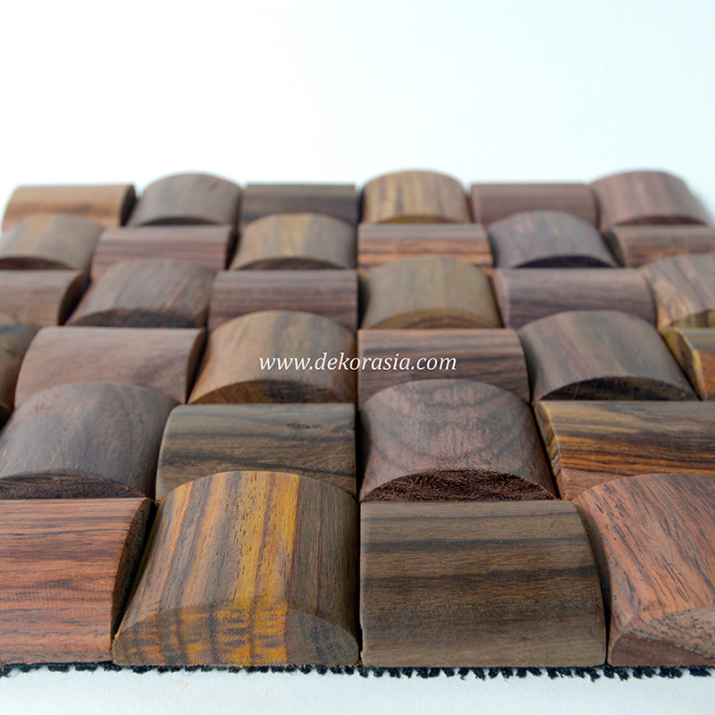 Wood Wall Cladding Log Rosewood, Natural Wood Wall Cladding - Image 2