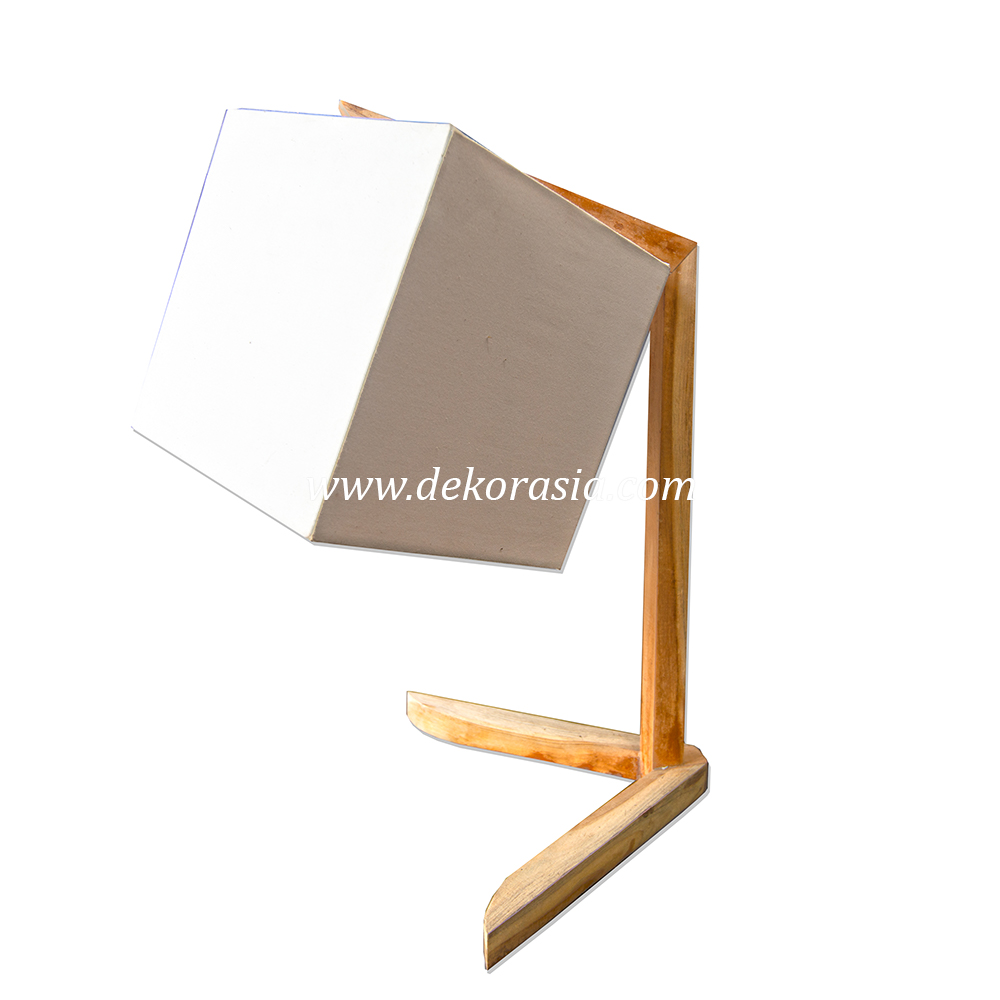 Table Lamp Cube Cap, Wooden Lamp Decorative