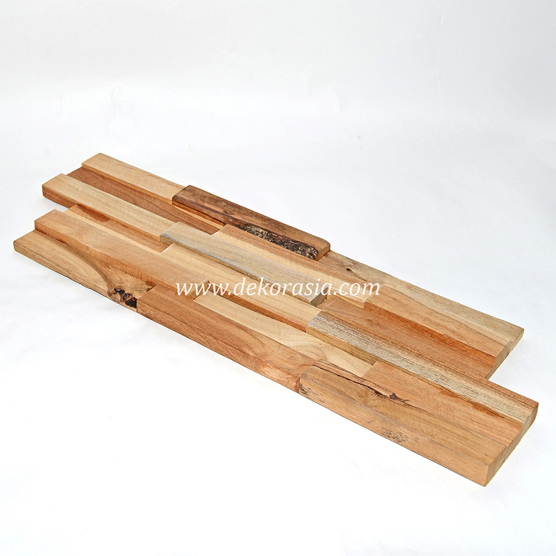 Natural Teak Wall Cladding, Wood Wall Flooring Wood Interior Decorative - Image 1