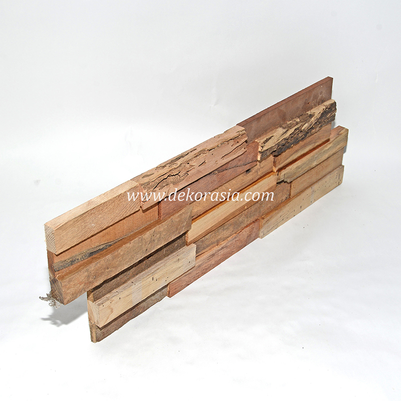 Wood Wall Flooring Teak Bark Wall Cladding for Wall Home Interior, Natural Wall Cladding - Image 3