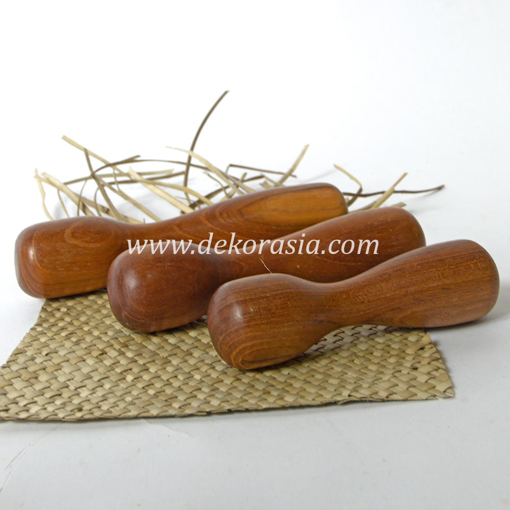Natural Teak Wood Pestle, Wooden Pestle Kitchenware - Image 3