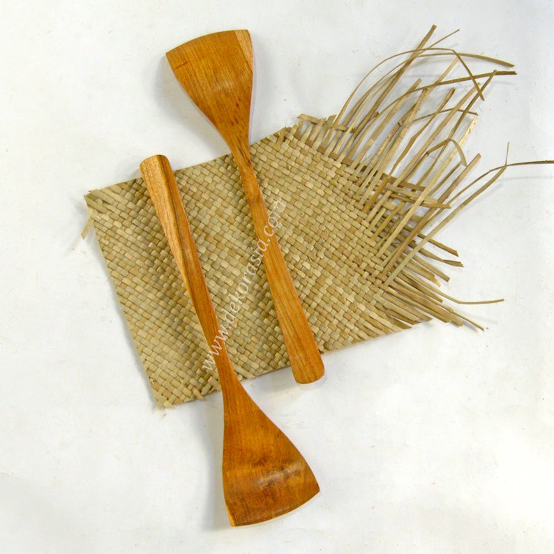 Teak Wood Stir Fry Utensil, Kitchen Utensils Set Cooking, Kitchenware - Image 1