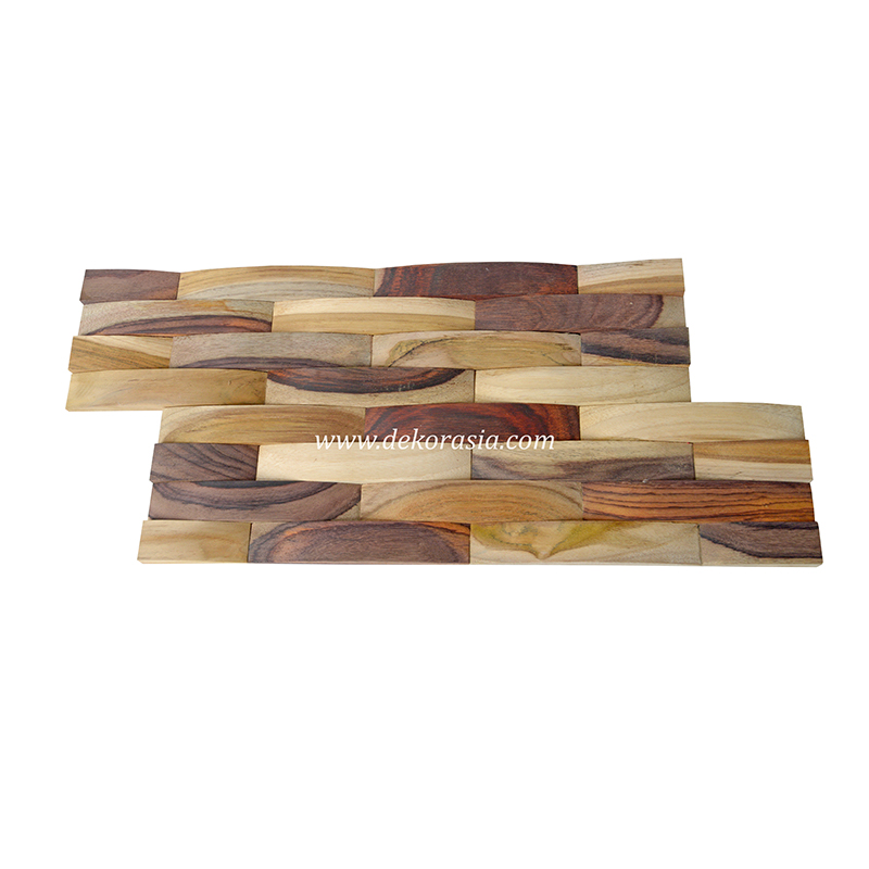 Wood Wall Wave Mix Young, Natural Wall Cladding for Home Decoration - Image 1