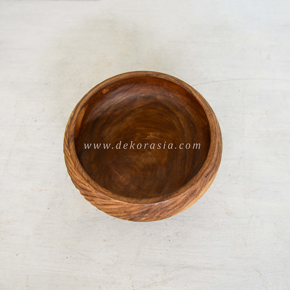 Wooden Bowl Natural Wood Salad Utensil, Salad Serving Bowl Fruit Bowls - Image 3