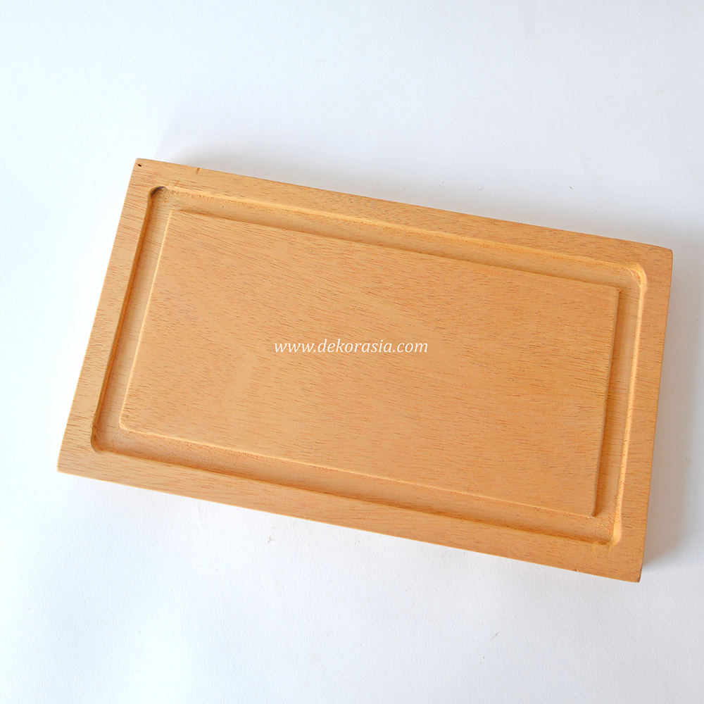 Natural Rectangular Solid Wooden Cutting Board, Cutting Boards For Kitchen - Image 1