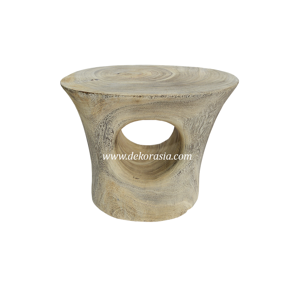 Vintage Wooden Stool Decorative, Suar Wood Stool Living Room, Solid Wood Furniture Wholesale - Image 1