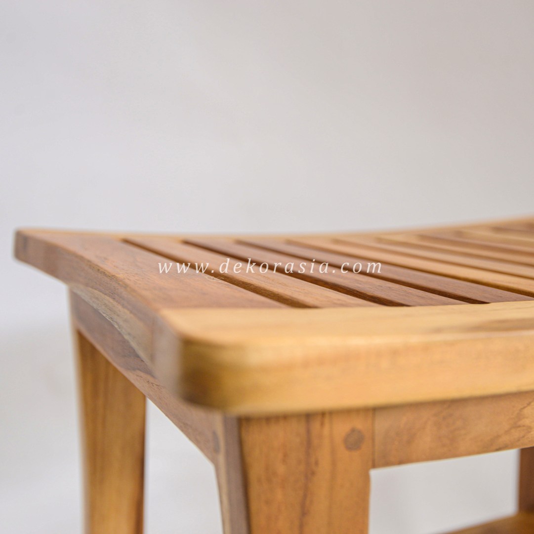 Wooden Recta Foot Stool - Wood Stool for Bathroom - Image 3