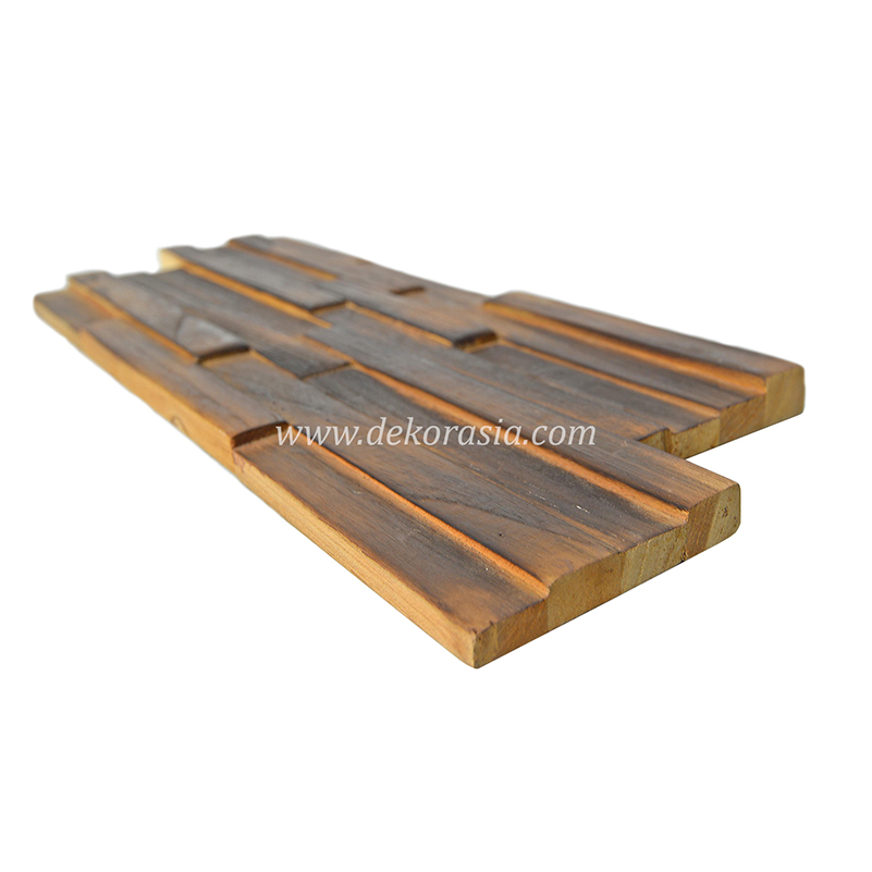 Wood Wall Rustic Ripple, Natural Wood Wall Cladding - Image 3