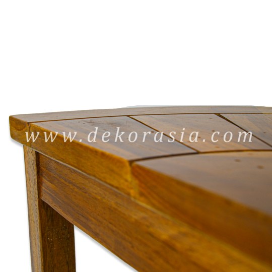 Shaving Stool 4 Legs with Rubber Feet - Wood Stool for Bathroom - Image 3