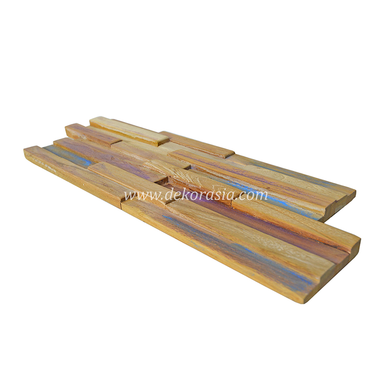 Wood Wall Panels Rainbow, Natural Wood Wall Cladding for Wall Decoration - Image 2