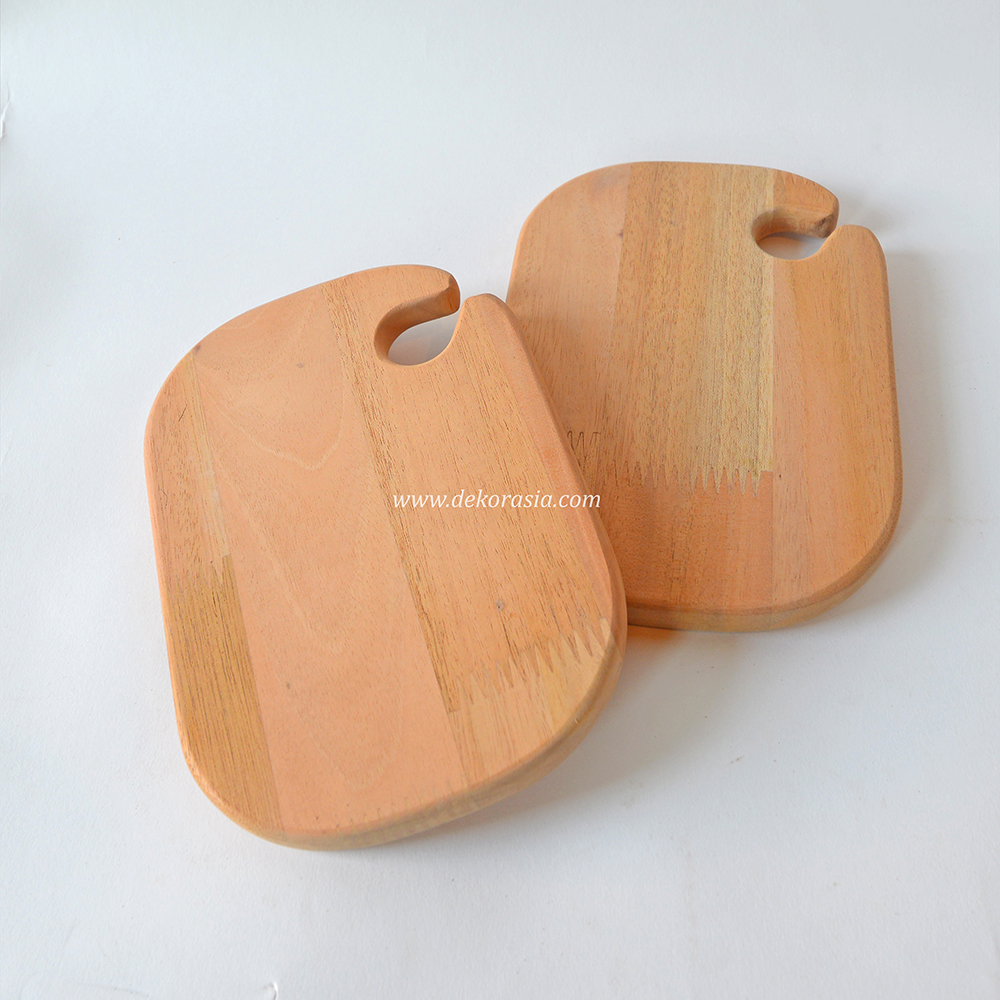Unique Shape Cutting Board, Natural Wood Chopping Board - Image 2