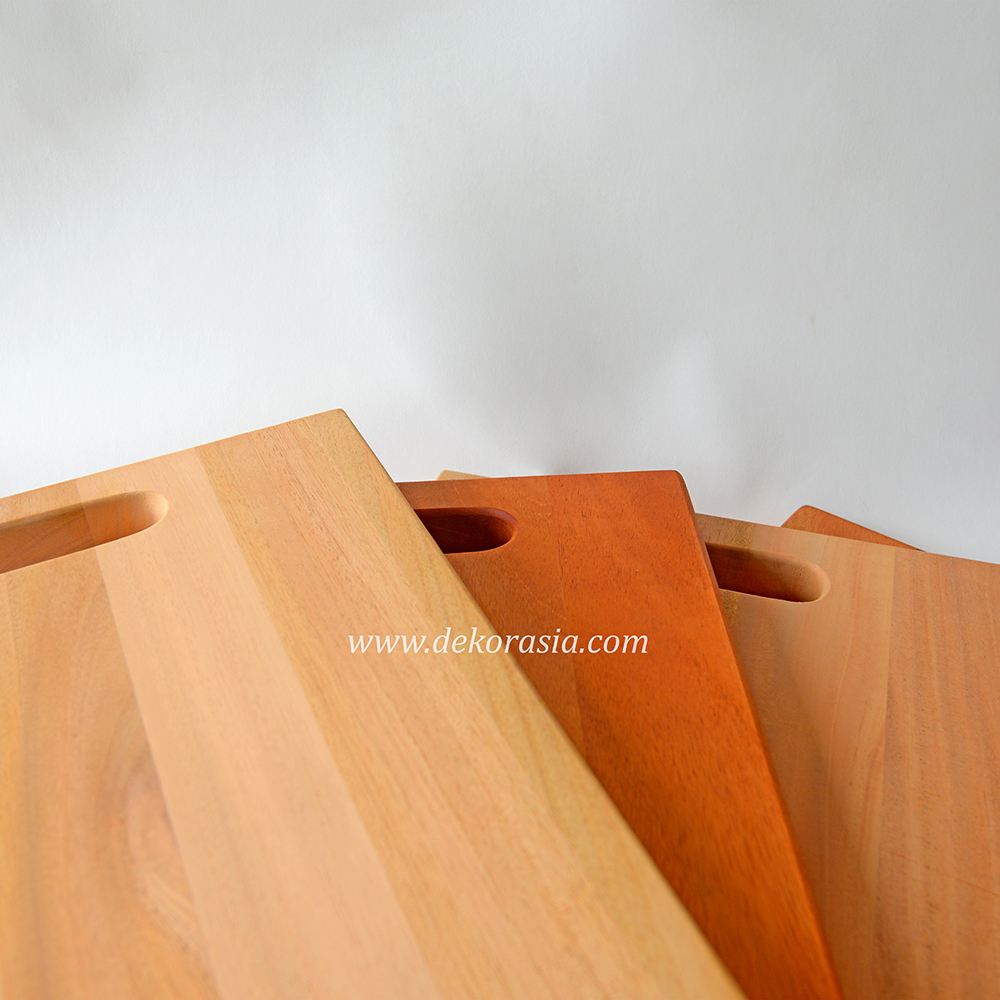 Natural Wood Cutting Board with Handle, Wooden Chopping Board - Image 4