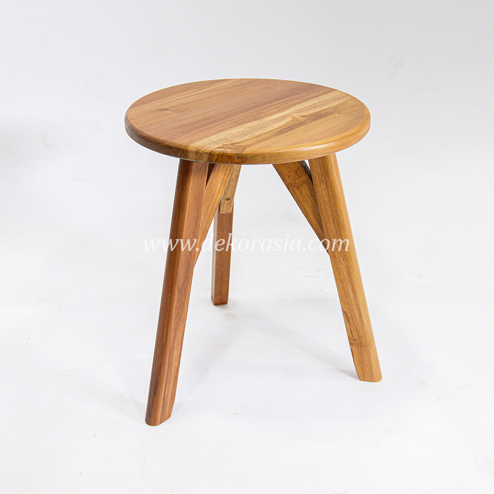 Wooden Lamination Round Stool - Wooden Stools for Home Furniture - Image 1